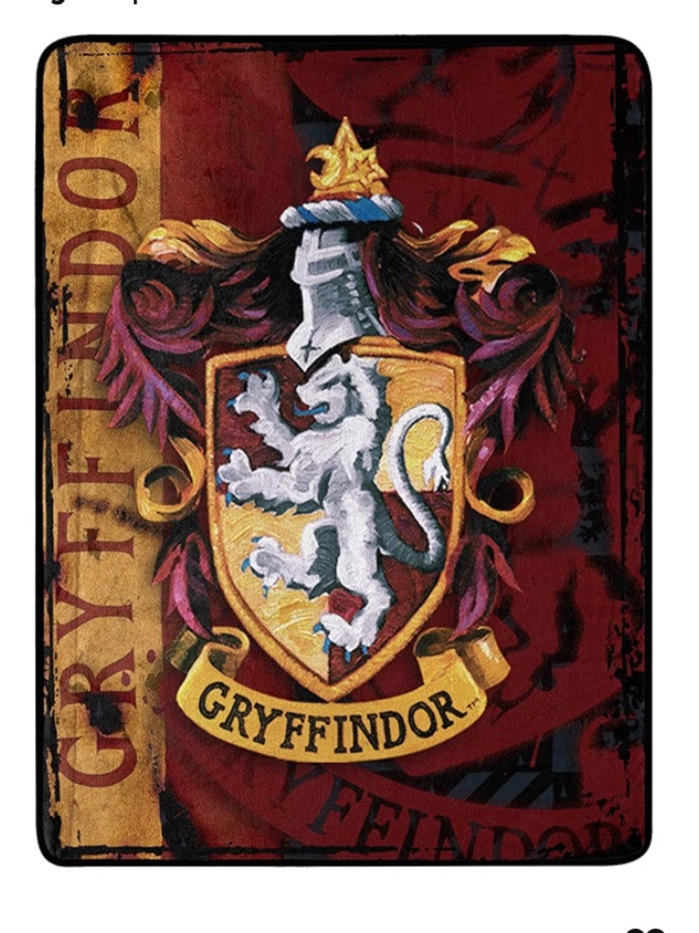 Northwest Harry Potter Micro Raschel Throw Blanket, 46" x 60", Battle Flag